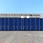 CONTENEDOR MARÍTIMO PRIMER VIAJE APERTURA LATERAL CUBO DE 40 PIES DE ALTO