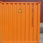 CONTENEDOR MARITIMO DE 20 PIES NARANJA - NUEVO